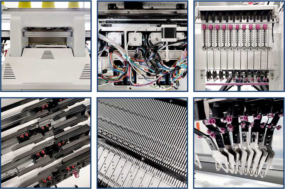1.6KW Computer Controlled Knitting Machine 80 Inch for making Hat