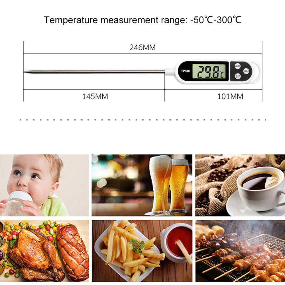 Pen Type Digital Food Thermometer Tp300 Milk Turkey Cooking Tool BBQ Grill Supplies