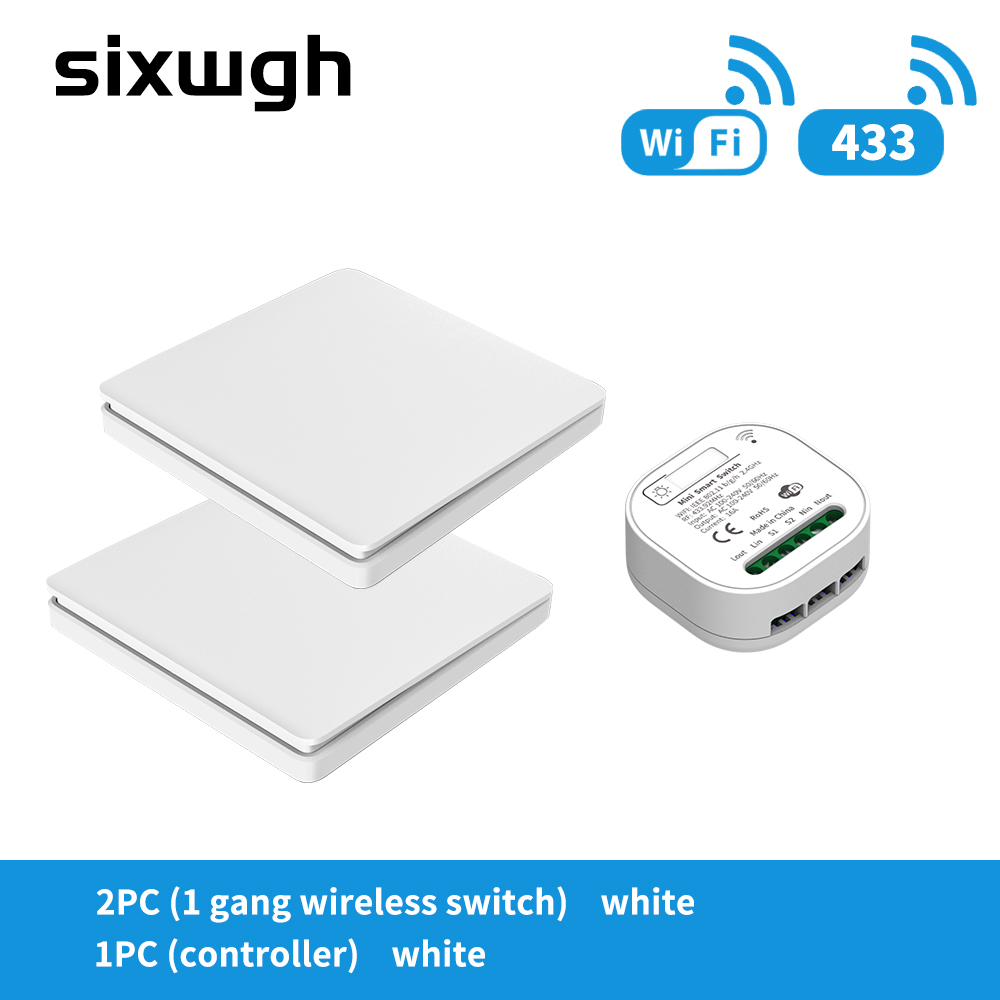 Waterproof Tuya Smart Switch Push Button Panel WiFi Wireless Remote Control