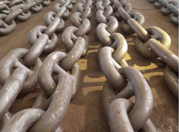 Marine Mooring Equipment Ship Stud / Studless Link Chain Anchor Chain
