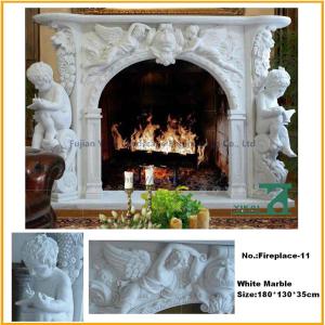 China Hand Carved Marble Fireplace Shelf wholesale
