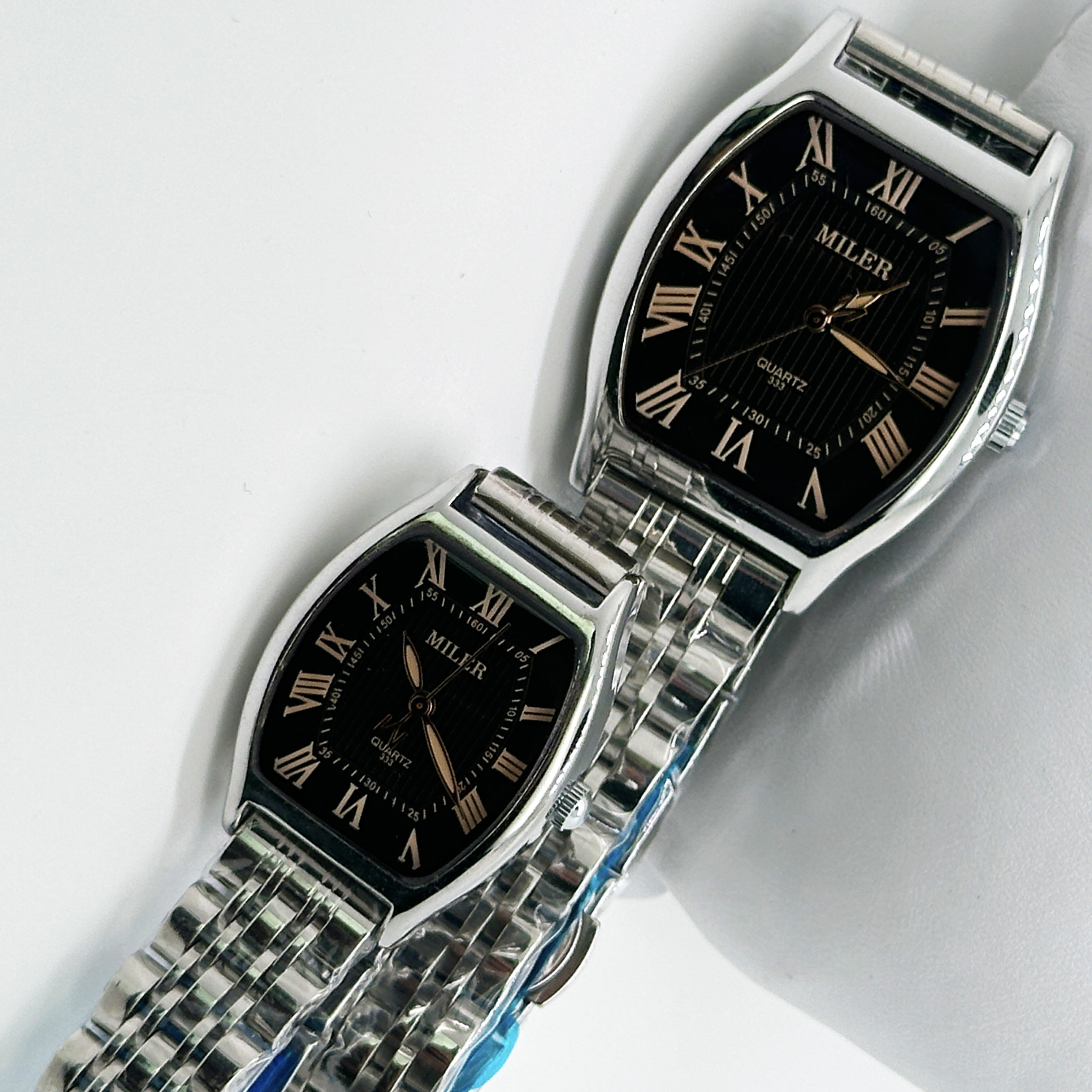 High Quality Factory OEM Stock Luxury Alloy Couple Set Wristwatch