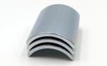 Arc Shaped Free Energy Neodymium Motor Magnets N45SH Grade Zinc Coating