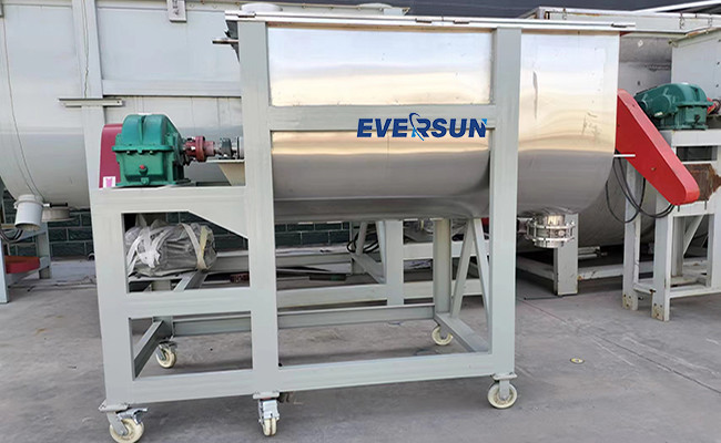 500kg Batch Ribbon Mixer Double Horizontal Helical Ribbon Mixer For Cement Powder