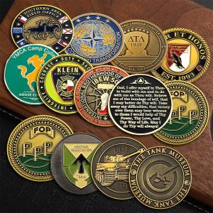 China Souvenir Coin Challenge Coin Custom Zinc Alloy Metal Soft Hard Enamel Commemorative Coin wholesale