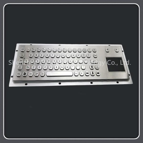 Tamper Resistant Usb Keyboard With Touchpad Stainless Steel Material 71 Keys