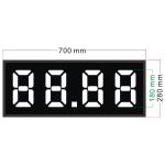White Word Aluminous Board Fuel Price Flip Signs Digital Price Signs For Gas