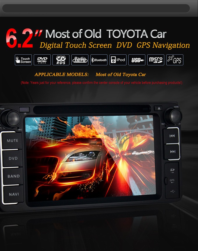 Ouchuangbo Android 4.2 Auto DVD GPS Player for Toyota Echo /Hiace /4runner Navi Multimedia System OCB-8819B