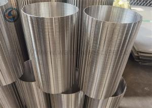 China Reverse Winding Silk Screen Vee Wire Wrapped Screen SGS ISO wholesale