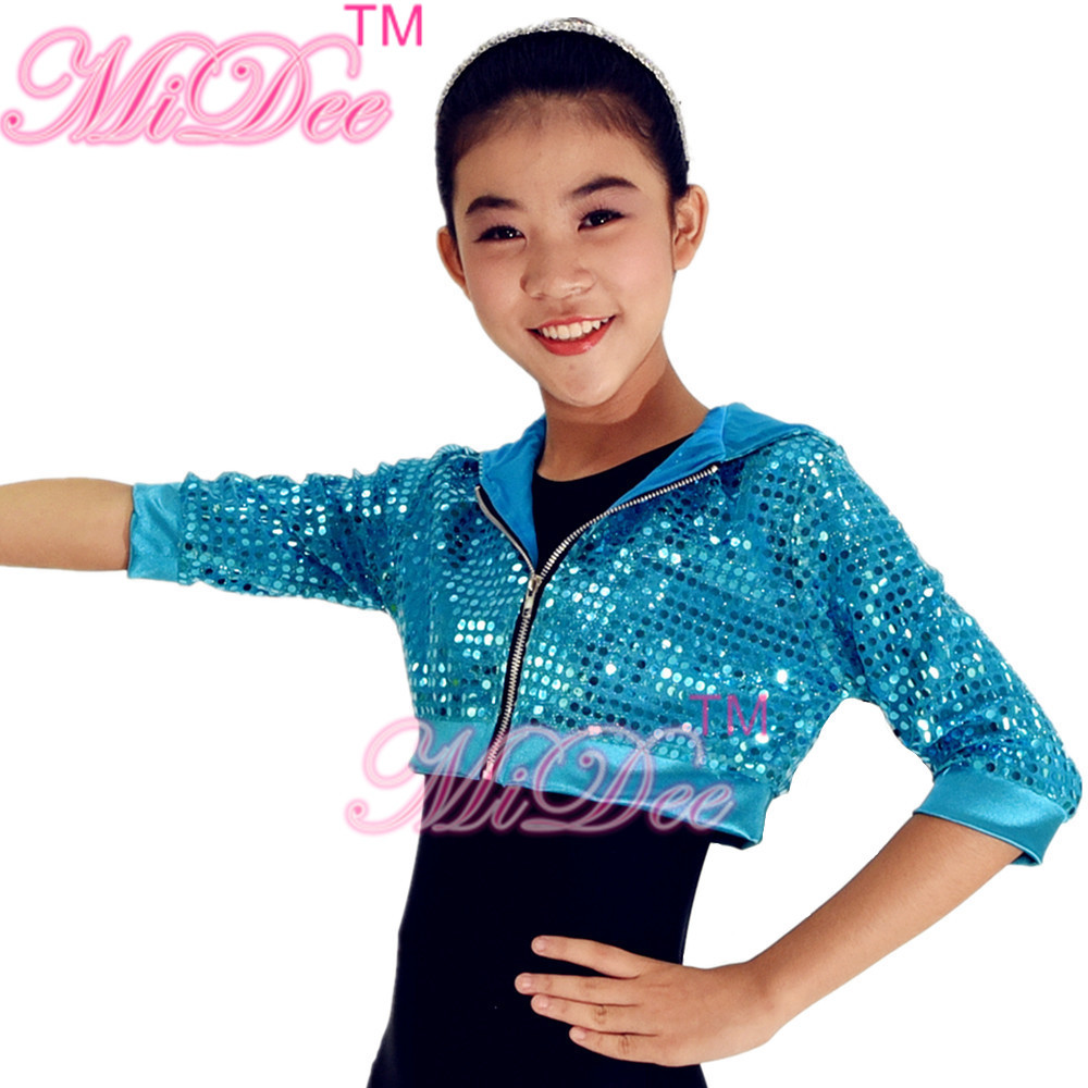 Sequins Hoodies Hip Hop Dance Costumes Jacket Street Dance Costumes Performance Competition Sport Jacket Dresses