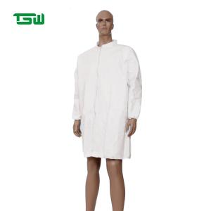 China Eco Friendly 75gsm ISO13485 Microporous Lab Coat wholesale