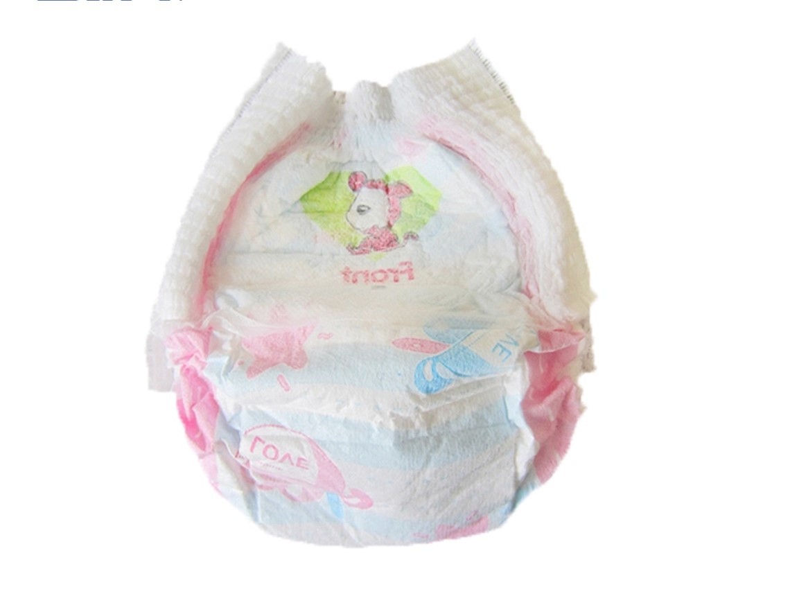 Waterproof PE Film Elastic Waist Band Infant Baby Pull Up Diapers