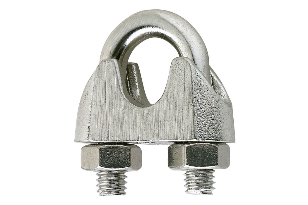 Malleable Wire Rope Clips Zinc Plated DIN 741 For Stainless Steel Hardware