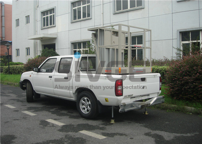 Truck Mounted Scissor Working Platform Double Mast For Wall Cleaning