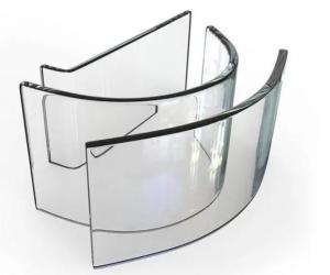 China 8mm Tempered Glass Panels Curved Toughened Glass For Building wholesale