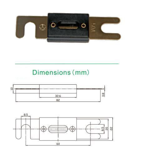 ADL-A175 Automotive Auto Bolt Down ADL ANL Stud Mount Fuse 32V 48V 80V 125V 175A
