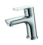 Commercial Bathroom Wash Basin Faucet Single Metal Handle Chrome 142mm High