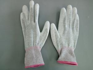 China Anti Static Strip ESD Gloves Top Fit Clean Room Polyester wholesale
