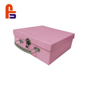 China Pink Color Baby 250gsm - 350gsm Ivory Board Materials Cardboard Suitcase Box wholesale