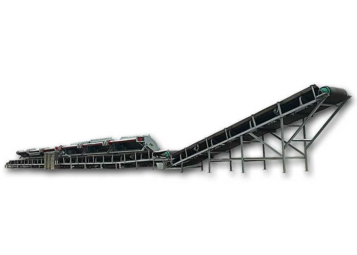 Coal Powder Anti Static Powered Belt Conveyor High Adaptability Anti Skid Surface
