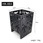 Flat Pack Smoke Free Fire Pits Collapsible Outdoor Corten Steel