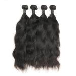 Long Raw Natural Wave Virgin Hair / Natural Curl Hair Extensions 100 Human Hair