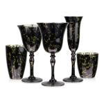 Best Selling Spray Color Drinking Glass Glass Gift Wine Glass Set Factory Direct