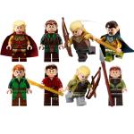 Children educational toys lord of the rings king prince guard elves action mini