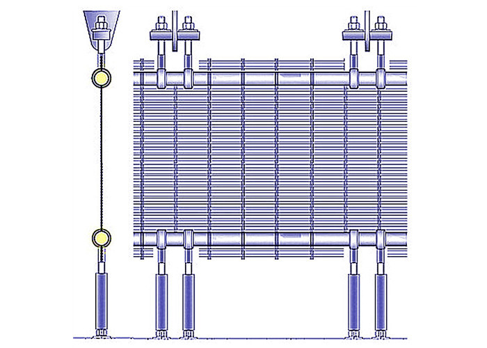 Decoration Aechitectural Wire Mesh Facade Installation System Design Services