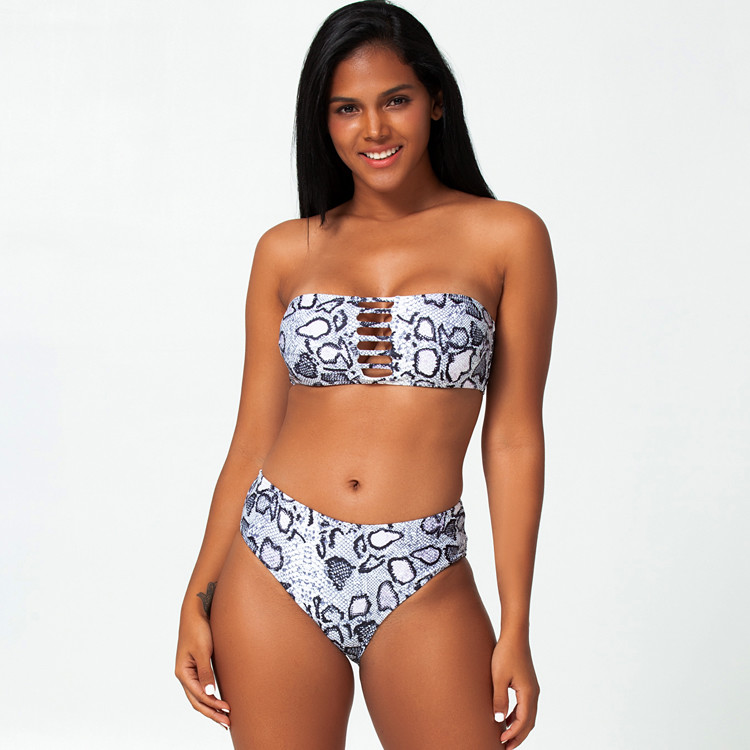 Tiered Layer Tie a Knot Front Top With Low waist Bikini swimsuit high cut