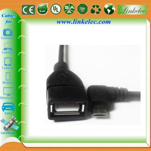 China micro angled usb otg cable wholesale