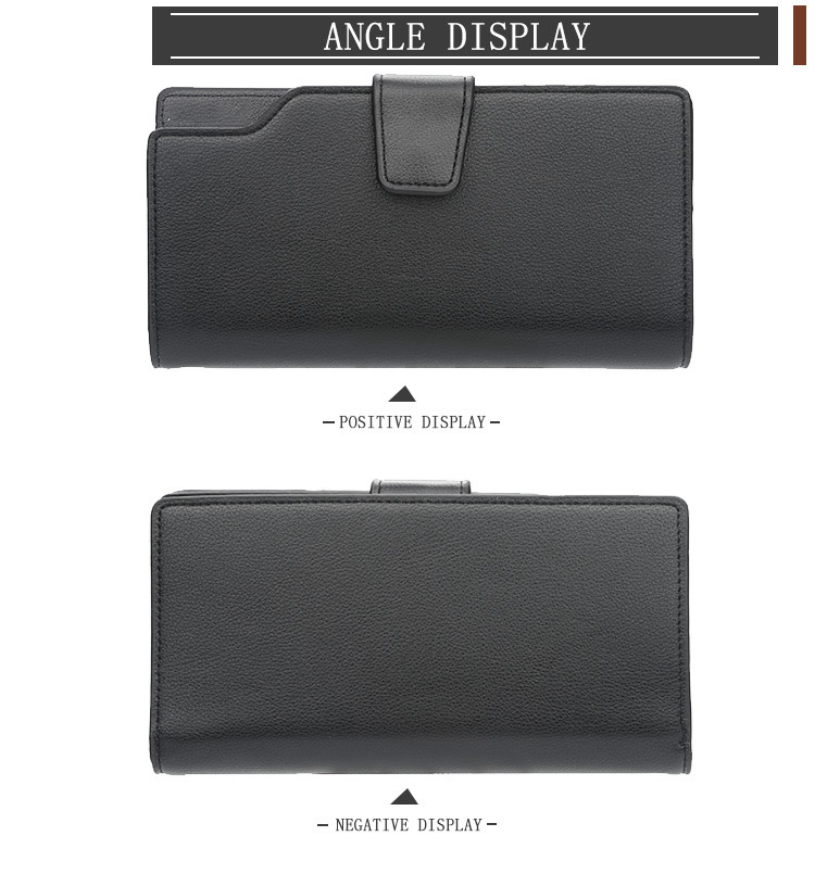 Multi Function Male Purses with Waterproof Function and VIP Card Holder in PU Leather