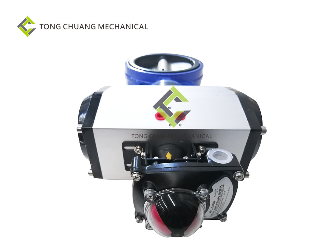 Clamp Pneumatic Butterfly Valve Air Operated GDT7-65 Soft Sealing Type