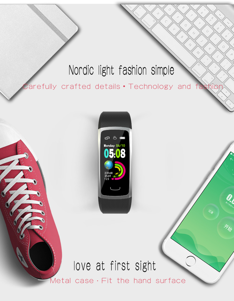 Colorful Kids Smart Gps Wristwatch , 0.96 Inch Led Fitness Tracker Watch