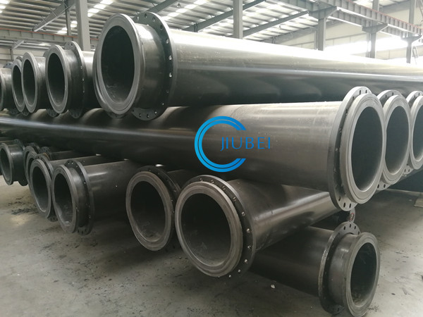 Wear Resistant UHMWPE Pipes With Flanges Accessories