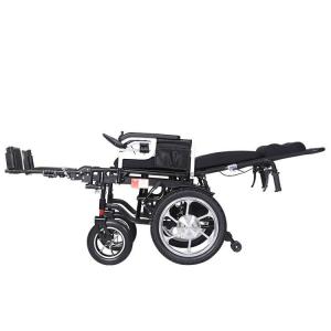 China Medical Lightweight Big Wheel Wheelchair Folding Potable Elderly Disabled Electric Wheelchair wholesale