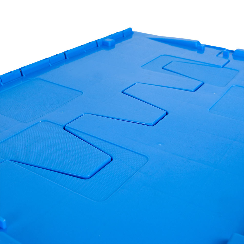 Heavy Duty Logistic Nestable Stackable Plastic Storage Moving Boxes with Folding Style