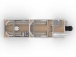 Aluminum Double Decker Luxury Pontoon Boats , 30FT 2 Story Party Pontoon Boat