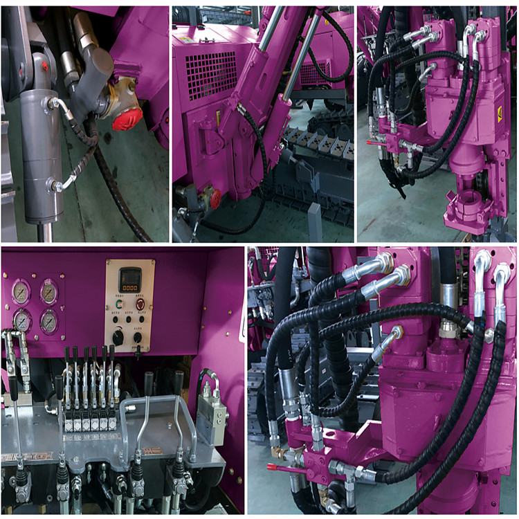 Crawler Hydraulic Drilling Rig 50m Depth Mining Borehole DTH Drilling Rig Equipment