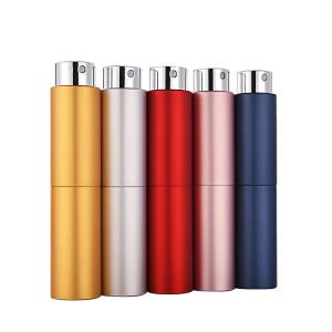 China Twist Up Glass Aluminium Perfume Bottle 5ml 8ml 10ml 20ml wholesale