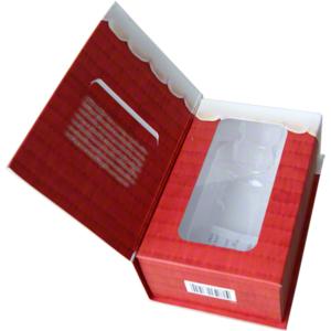 China Printed Book Style Cosmetic Gift Box Packaging With PET Inner wholesale