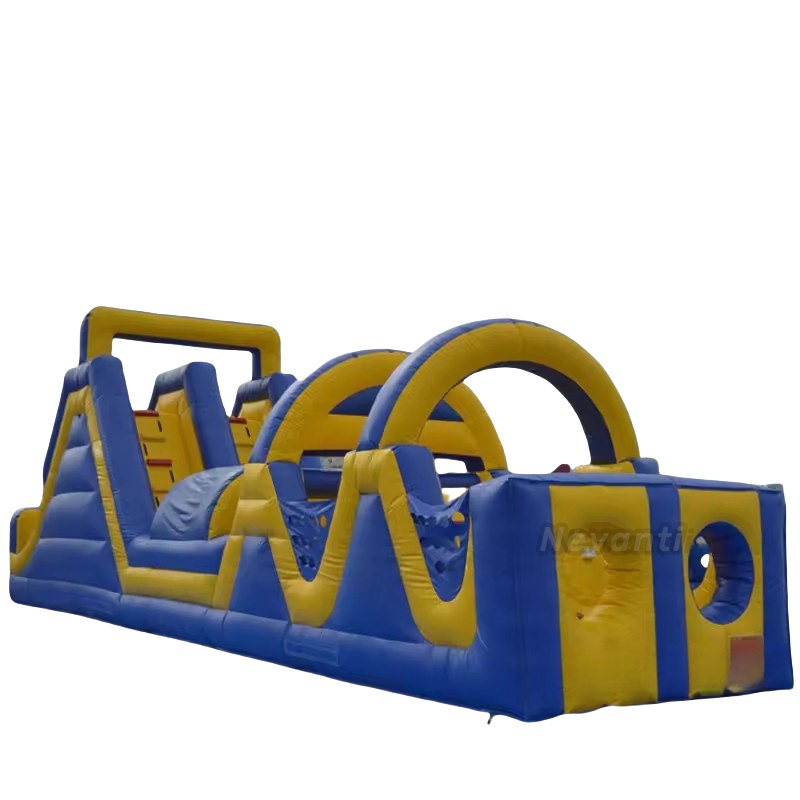 Shipping Way By Sea Kindergarten Water Slide Pool for Outdoor Inflatable Obstacle Race