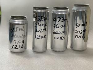 China Custom Printing 355ml SGS Blank Aluminum Cans For Beer wholesale