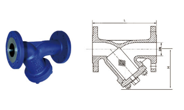 Din Y Type Strainer Dimensions Drawing