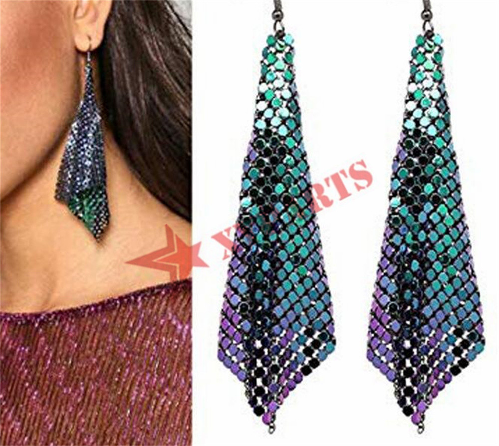 Various Color 3mm Metal Sequin Mesh For Space Divider