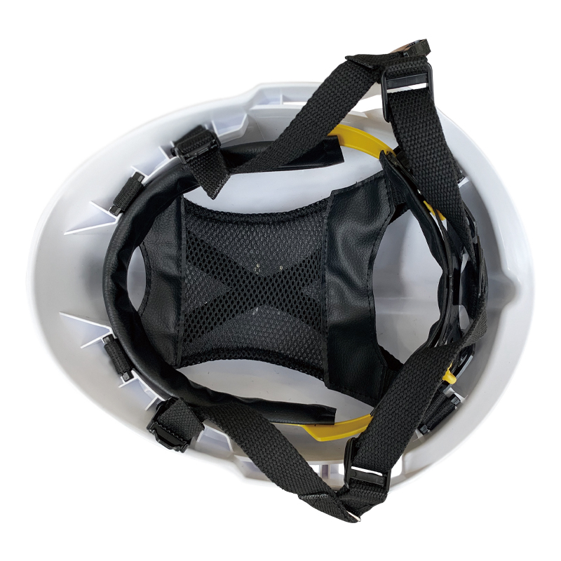 High Security Anti Fire Control Helmet with White ABS and Curve Visor
