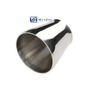 China Stainless Steel Forged 3A DIN Reducing Sanitary Mirror Welded Reducer 304 316 Transition wholesale