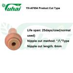 Calf Bottle Nipples Pink Teats with L Shaped Hole