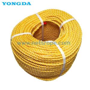 China 3 Strand Polypropylene Braided Ropes Monofilament Fibre 4mm Z Twist wholesale