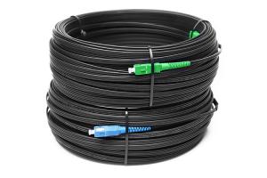 China FTTH SC SC APC UPC Optic Fiber Patch Cord 9/125 SM SX Black Outdoor Patch Cord wholesale